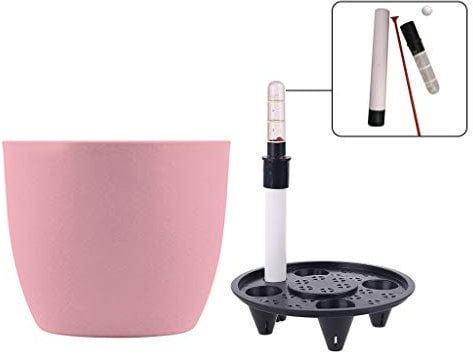 Selbstbewässernde Blumentöpfe aus PP für den Innenbereich, mit Wasseranzeigern, 15,2 x 12,7 cm, moderner dekorativer Übertopf für den Garten