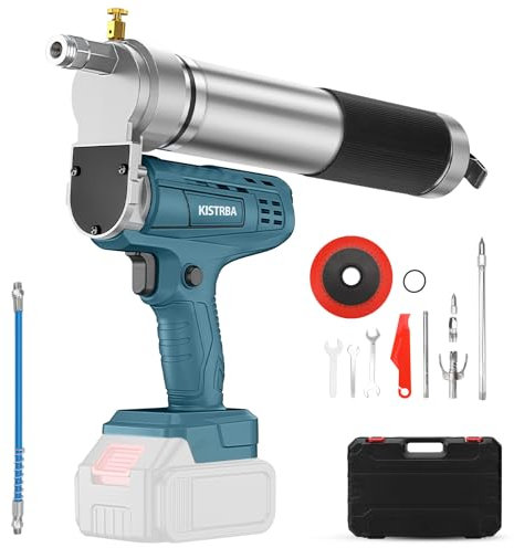 Kistrba Akku Fettpresse für Makita 18V Batterie (Ohne Akku), 12000 PSI 140g/min Hochleistungs Elektrische Fettpresse mit 30cm Hochdruckschlauch, für Mechanische Ausrüstung Ölen