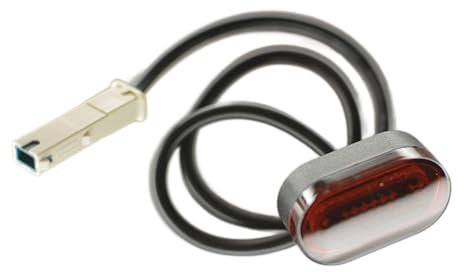 RiuScooter Luz LED Trasera de Repuesto para Patinete Eléctrico Xiaomi M365 y Pro 1. con Cable de Conexión. Color Rojo. Compatible con Guardabarros Corto/Sport.