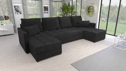 Generisch Sofa Couch Garnitur Sofagarnitur Bella U Kronos 7 mit Schlaffunktion Wohnlandschaft