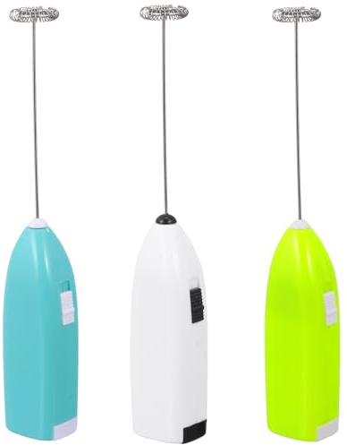 IWOWHERO 3Pcs Handheld Epoxy Resin Stirrer DIY Epoxy Mixing Stick Set Green Blue White for Crafts and Tumbler Cups Without Battery