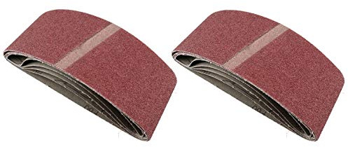 Belt Power Finger File Sander Abrasive Sanding Belts 457mm x 75mm 60 Grit 10 PK
