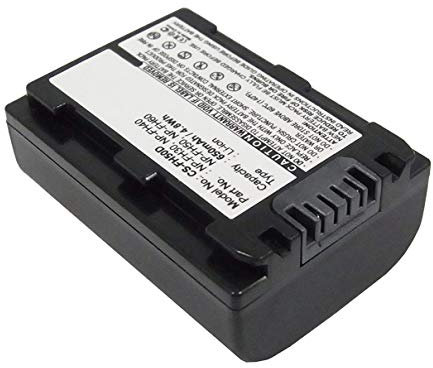 Amsahr BT-SNNPFP50-1CT Numérique Remplacement Caméra/Caméscope Batterie pour Sony Np-Fp50/Dvd505/Dvd602/Dvd605/Dvd653/Hc17/Hc18/Hc20 Gris