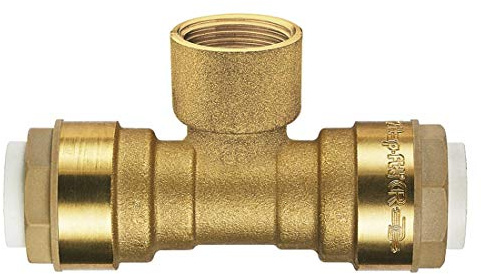 ITAP-FIT -IT635B100028- Messing-Steckverbinder T-Stück für Cu-Rohr Ø 28 mm x 1 Zoll IG - DVGW