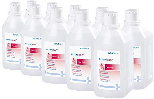 10x 1000 ml Schülke Octenisan® Waschlotion Reinigungslotion Flüssigseife, mit Allantoin, parfümfrei