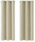 Deconovo Verdunkelungsgardinen Blickdichte Vorhänge mit Ösen Thermovorhang Kälteschutz Thermogardine Hitzeschutz Dicke Thermovorhang, 138x107cm(HöhexBreite), Beige, 2er Set