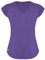 GO HEAVY Damen Fitness Funktions Sport T-Shirt Laufshirt Kurzarm Schnelltrocknend Yoga Sportoberteil | Mauve L