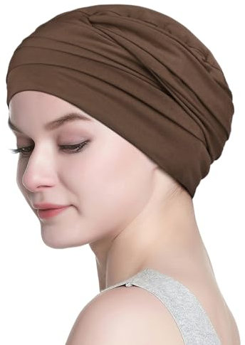 Alnorm Chemo-Kopfbedeckungen Hüte für Frauen mit Krebs Braun
