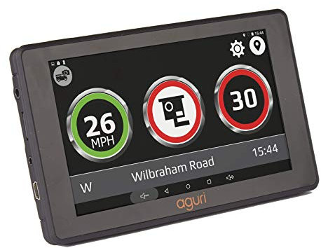 Aguri GT520 Drive Assist car sat nav and speed limit & speed trap detection system with built-in dash cam, Free Lifetime Map & Speed Trap updates, Wi-Fi and UK & Ireland mapping