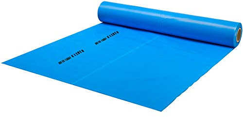 Colorus Dampfbremsfolie 4 m x 25 m (100 m²) | Dampfsperrfolie Dach 125 my Stärke | Dampfbremsbahn blau | PE-Dachfolie als Feuchtigkeitssperre | Dampfsperre Dampfbremse Brandklasse E, CE-geprüft