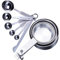 Set di 10 Cucchiai Dosatori in Acciaio Inox Misurini Cucchiai Dosatore Set Misurini di Tazze Misurini in Acciaio Inox e Cucchiaio con Righello per Misurare Ingredienti Secchi e Liquidi