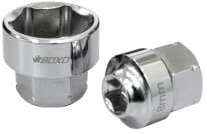 3/8 Drive Low Profile Go-Thru Socket 6 Point 17mm BOXO SK3062-17P