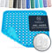 Homerella® Duschmatte rutschfest - 100% BPA frei - Inkl. 2 Haken zum Aufhängen 53x53cm - Antirutschmatte Dusche hautsensitiv & schimmelresistent - Duscheinlage maschinenwaschbar
