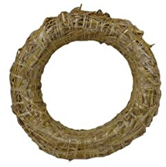 25cm Straw Wreath Make Your Own Christmas Door Wreath Ideal Floral Craft Round Floristry Ring