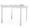 Decorspace Pavillon Astoria Moderner Pergola für Garten und Veranda mit Aluminiumgestell (3 x 3 cm, Weiß)