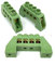 ECI ELETTROFORNITURE 3 PEZZI 9180 Morsettiera equipotenziale con protezione 4 FORI 6-16mmq