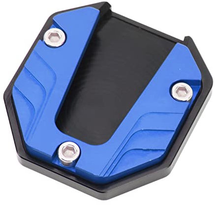 Kickstand Pad Extender, Universal High Strength Wear Resistant Motorcycle Side Stand Plate Pad for Outdoor Surface(Blue)