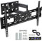Leyf Adjustable, Tilting and Swivelling TV Wall Mount for Curved Flat TVs and Monitors VESA 400 x 600 Max (32-75 Inch) 50 kg Max TV Mount, Tilt, Swivel