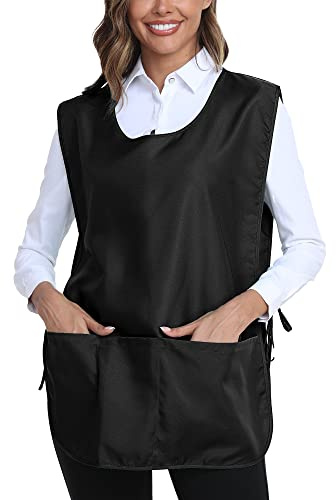 Xeoxarel Unisex Cobbler Apron, Smock Vest Apron,Black