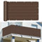 Balkon Sichtschutz Balkonabdeckung 100 x 900 cm Sonnenschutz atmungsaktiv Balkonverkleidung Balkonabdeckung mit Kabelbinder Ohne Bohren für Garten Balkon Terrasse Outdoor, Braun