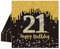 20 Stück Schwarz und Gold Papier Party Servietten Tischdeko 21. Geburtstagsdeko Servietten Hochwertige Papierservietten für Mann Frau Geburtstag Party Deko Partyzubehör zum Thema Schwarz Gold