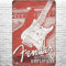 Metallschild, 20,3 x 30,5 cm, Vintage Fender, verwitterte Gitarren und Verstärker, Retro-Wanddekoration, nostalgische Retro-Musikgitarreninstrumente, Blechschilder Poster für Zuhause, Wohnzimmer,