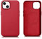 Mobiskin Hülle passend für iPhone 15 (6,1 Zoll), Handyhülle mit Leder, Case kompatibel mit MagSafe, Schutzhülle, Handytasche, Slim Cover, dünn, Rot
