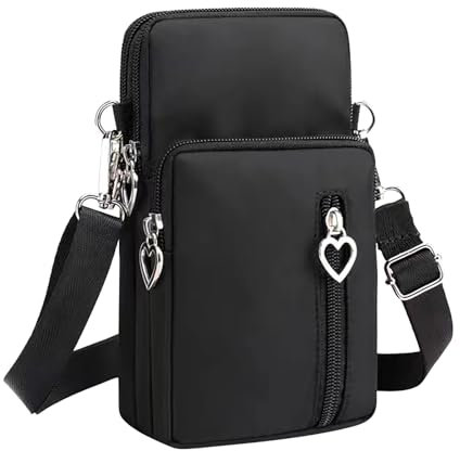 haierdidi Sac à bandoulière pour téléphone portable pour femme - Grande capacité - Sac à bandoulière pour téléphone portable de moins de 7, Ferreux
