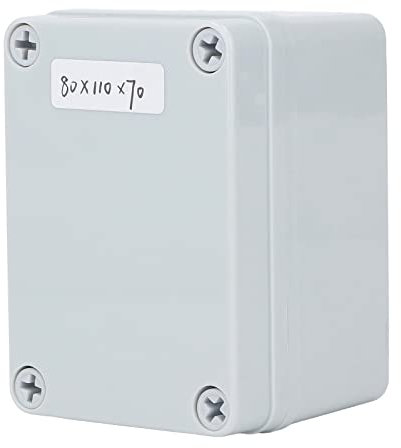 Junction Box, 4.33in Height DIY Electrical Project Case IP67 Waterproof Junction Box Power Junction Box ABS Plastic Junction Box with Mounting Plate for Electronics Cable Equipments