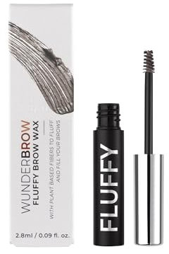 WUNDERBROW Flauschiges Augenbrauenwachs, vegan und tierveruchsfrei Augenbrauenwachs mit wasserfestem, lang anhaltendem Halt, angereichert mit Jojoba- und Arganöl, Taupe-Grey