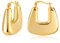 ALEXCRAFT Chunky Creolen Eckig Ohrringe Gold Damen 14K Vergoldete Ohrringe Geschenk für Frauen Freundin Mama Mädchen