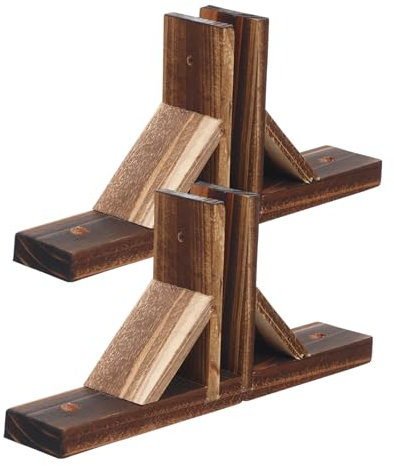BESPORTBLE 2 Bases De Valla De Madera Soporte De Pies De Valla Jardin De Privacidad