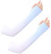 Wnddle 1 pares de brazaletes deportivos unisex, mangas de protección solar para hombre y mujer protección, Mangas del Brazo Mangas de protección UV para Conducir Ciclismo Baloncesto. (azul)