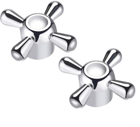 Whychstore Manopole per rubinetto, maniglia di ricambio universale in lega per cucina, vasca da bagno, bagno, pdating o sostituzione di hardware esistente
