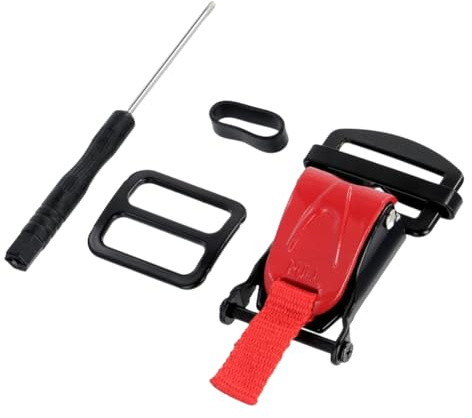 CosyCaya Ersatzset für Helm-Schnellverschlussschnalle, Helme mit Ratschenverschluss für Kinnriemen Bis zu 1, Motorradhelme, Rot