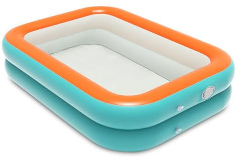 Piscine Enfant,Piscine Gonflable Carré,Pataugeoire Piscine Bebe,Extérieur Été Pataugeoire pour Famille Jardin,Gonflable Jouets Aquatiques pour Enfants Intérieur et Extérieur