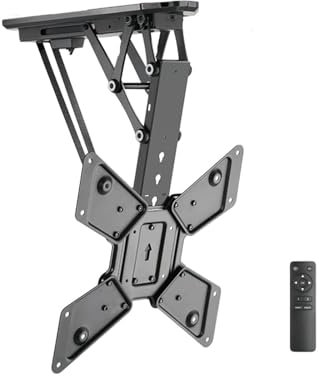 JDJXYNSRT tv stand Tv Mount Adjustable Tv Mount Stand Remote Control Electric Tv Stand Ceiling Smart Folding Tv Stand Suitable for 32-35 Inch Flat Curved Tv Stand Tv Wall Mount