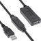 InLine USB 2.0 Aktiv-Verlängerung mit Signalverstärkung, USB-A Stecker/Buchse, Druckerkabel Verlängerung, 15m, 34612A