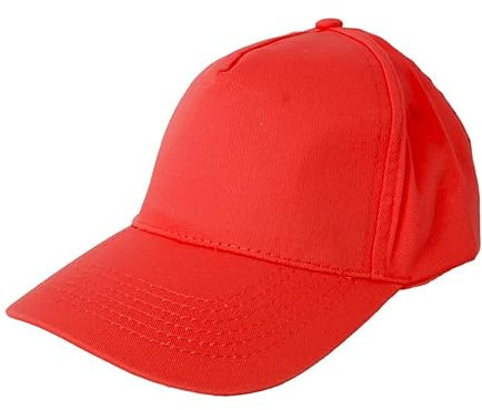 STEXFIT Cappello Bambino con Visiera Pre curvata, Cappello Cotone Bambino Traspirante, Regolabile e Antisudore – Cappellino Bambino con Visiera Leggero e Comodo - Unisex - Rosso