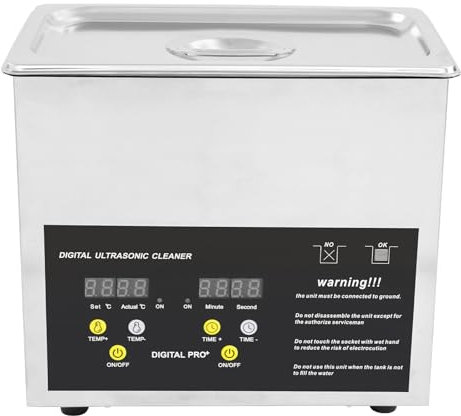 DOPBENT 3L Professioneller Ultraschallreiniger, 120 W 40KHz Edelstahl Ultraschallreinigungsgerät mit Timer und Heizung, für Zahnprothesen Schmuck Brillen Uhren Gläser Ultrasonic Cleaner