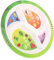 PartyKindom Plato de comida equilibrada plato de alimentación saludable placas de control de porciones plato de nutrición fuente para servir con divisores platos dietéticos divididos