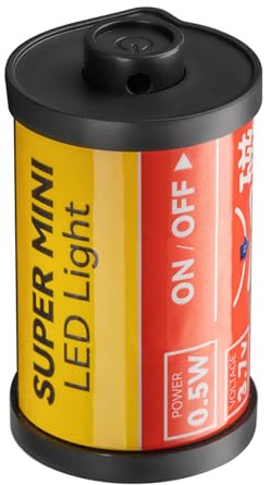 Lampe LED en forme de rouleau de film artistique - Facile à utiliser - Pour les fêtes et les ambiances - Lampe de photographie