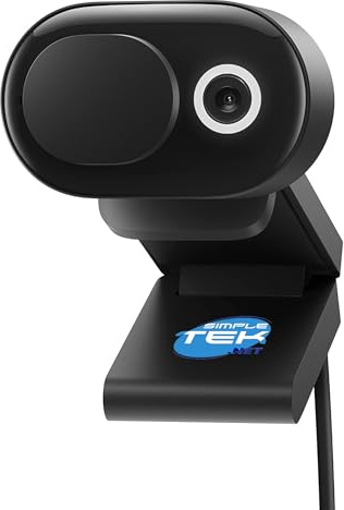 SIMPLETEK - 1080p USB-A Webcam with Built-in Microphone and Privacy Filter, Microsoft Teams Certified - Model 1987