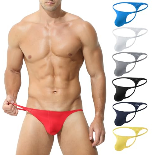 KAREN SPACE String Homme, String Ficelle, Strings Classique pour Homme, sous-Vêtement avec Taille Basse