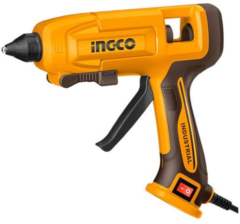Ingco GG408 Pistola Colla a Caldo Professionale 250 W Incollatrice Elettrica 8 Stick Inclusi