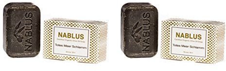 2er Set - Nablus Soap, Sorte: Totes Meer Schlamm, handgemacht und palmölfrei, 2x100g