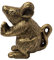 Cast Iron Mouse Door Stop - Decorative Rustic Door Stop - Stop Your Bedroom, Bath and exeterior Doors in Style - Vintage Gold Color