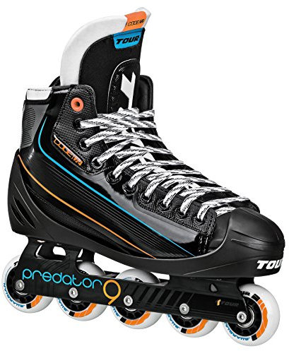 Tour Hockey Code 72 Inline Torwart Skate, Schwarz, 07,5