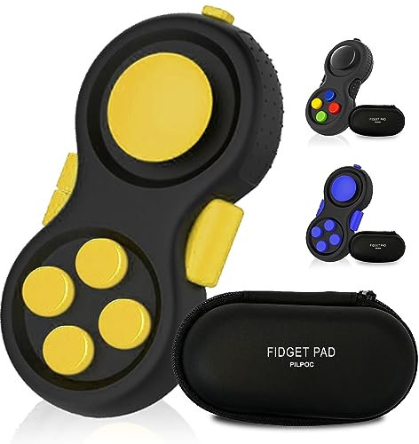 PILPOC Fidget Pad - Fidget Controller Toy for Highly Increased Focus, Reduced Stress, Anxiety, ADHD Clicker, Fidget Clicker, Controller Fidget Toy, Fidget Remote Control, Kids Toy Controller Sensory