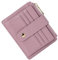 BTNEEU Homme Femme Porte Carte de Credit Cuir RFID Blocage Portefeuille Cuir Petit, Porte Carte Slim avec Poche à Monnaie, Petit Porte Monnaie Cuir avec 9 Emplacements de Carte (rosé)
